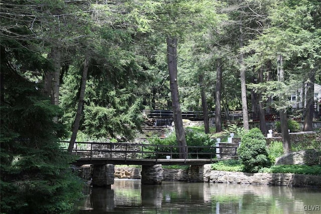 view of water feature