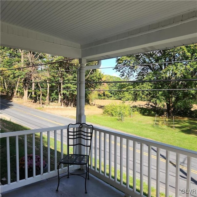 view of balcony