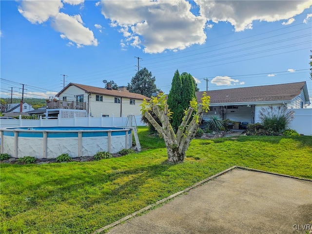 exterior space featuring a yard