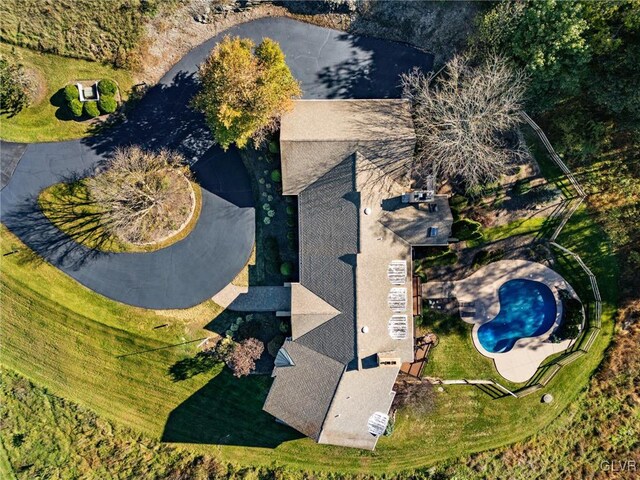 birds eye view of property