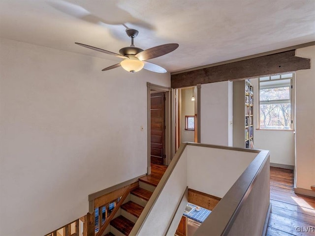 hallway featuring hardwood / wood-style floors