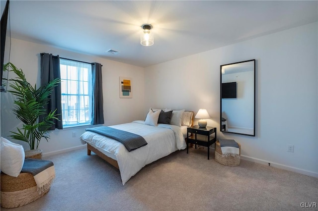 bedroom featuring carpet flooring