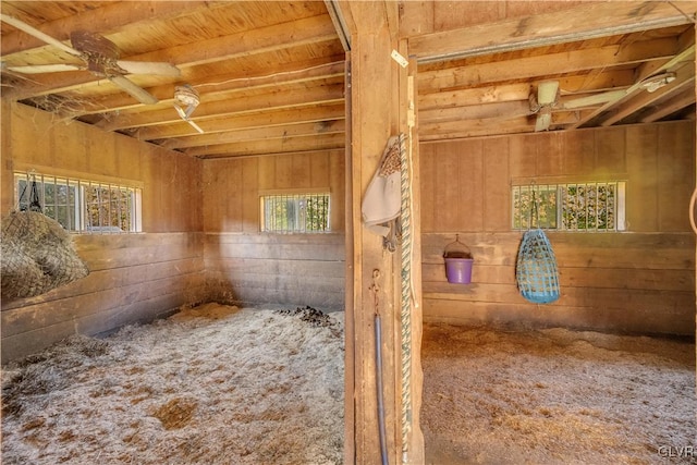 view of horse barn