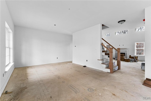 view of unfurnished living room