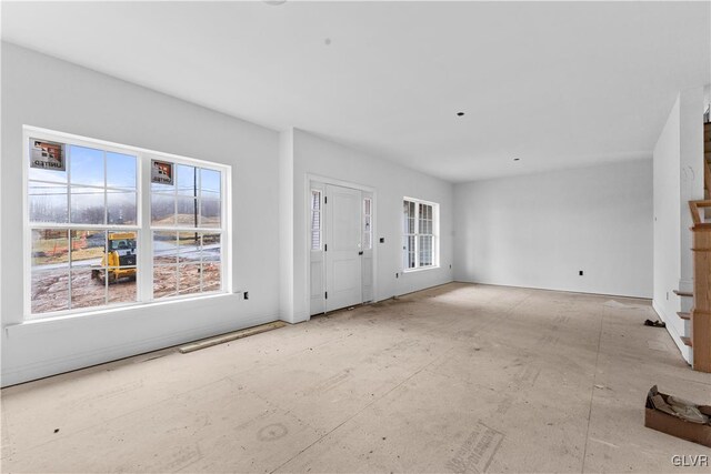 view of unfurnished living room