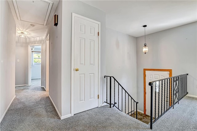 corridor with carpet