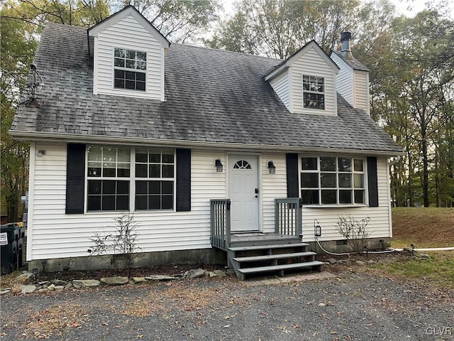 view of cape cod-style house