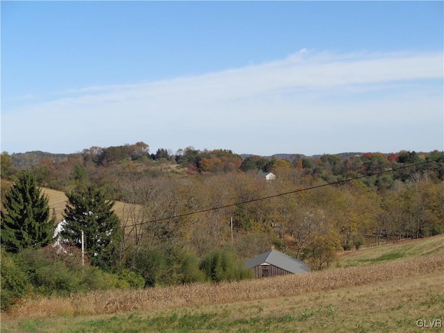 mountain view featuring a rural view