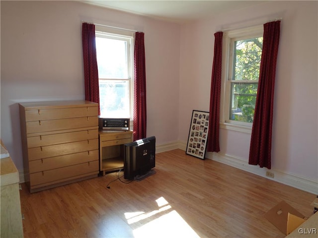 interior space featuring light hardwood / wood-style flooring