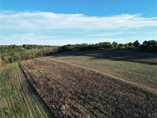 view of road featuring a rural view