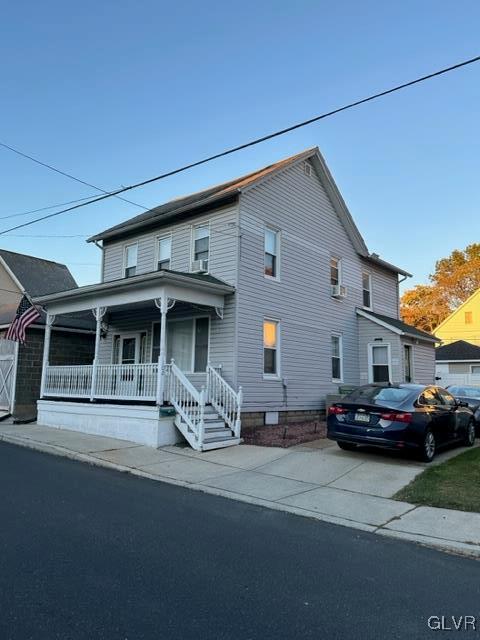 view of front of house with a porch