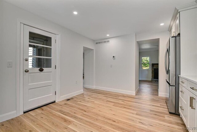 3331 Walnut St, Bethlehem Twp, PA 18020 - spare room with light wood-style flooring, recessed lighting, and baseboards