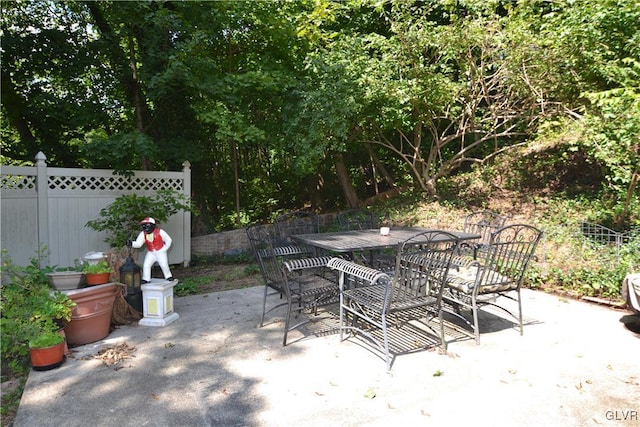 1321 Main St, Chapman, PA 18014 - view of patio with fence and outdoor dining area