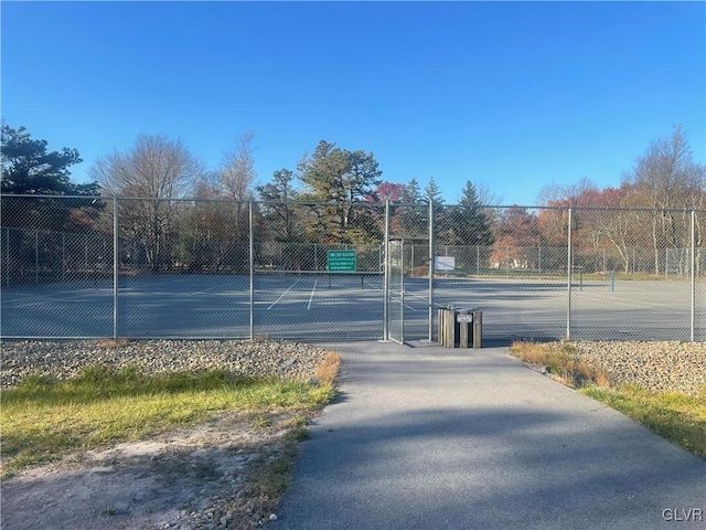 view of tennis court