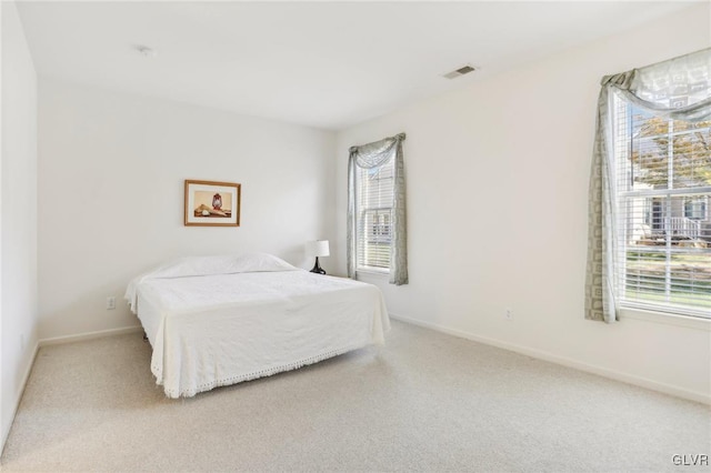 bedroom with carpet floors