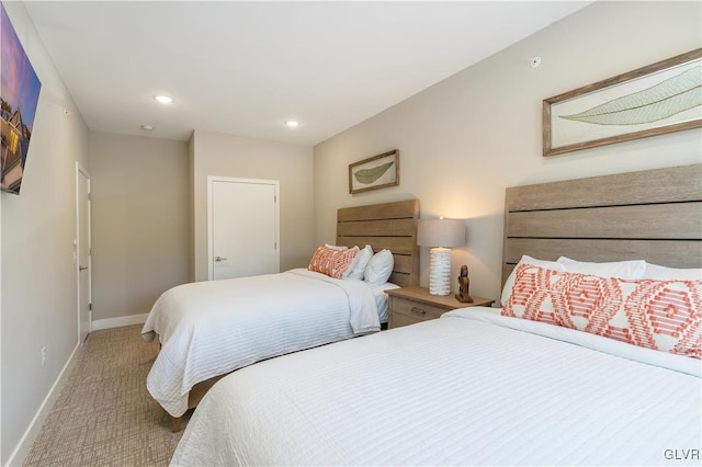 bedroom featuring carpet floors