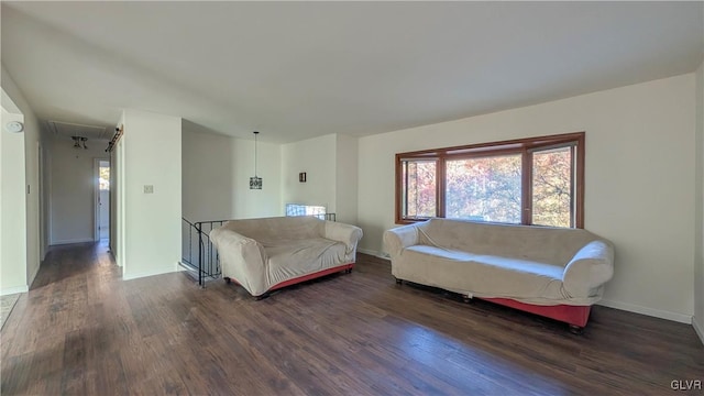 bedroom featuring dark hardwood / wood-style flooring