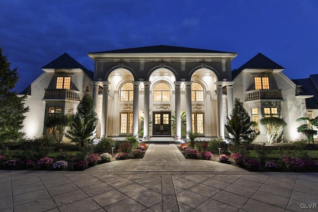 view of front of home with french doors