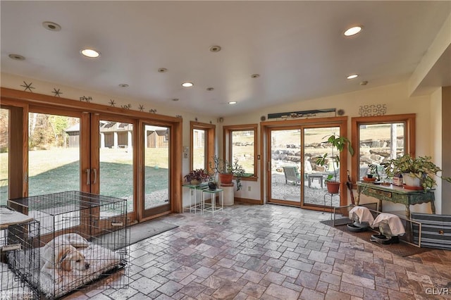 view of sunroom / solarium