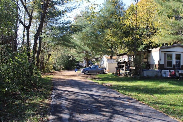 view of road