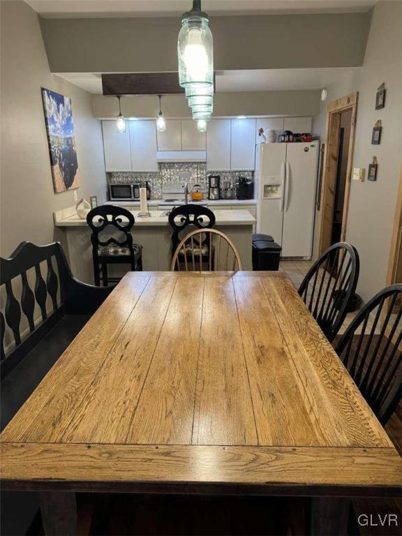 view of dining room