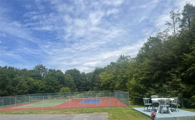 view of sport court