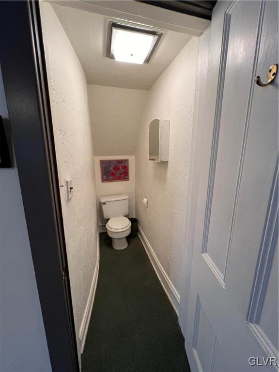 162 S Union St, Easton, PA 18042 - bathroom featuring a textured wall and vaulted ceiling