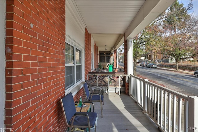 balcony with a porch