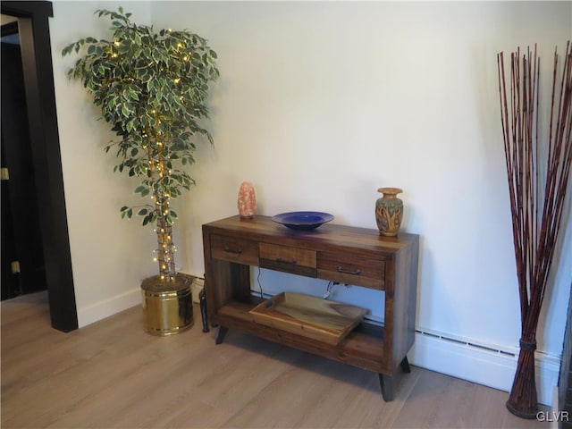 room details featuring hardwood / wood-style flooring