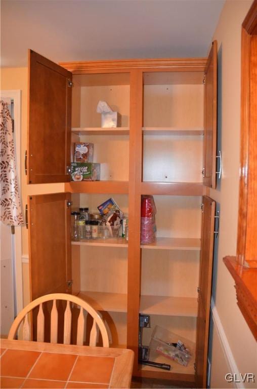 view of pantry