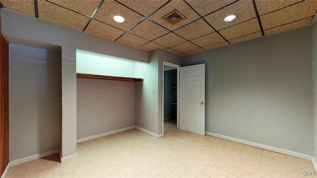 unfurnished bedroom featuring a closet