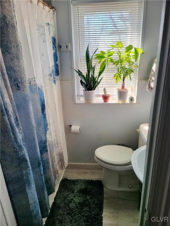 bathroom featuring toilet