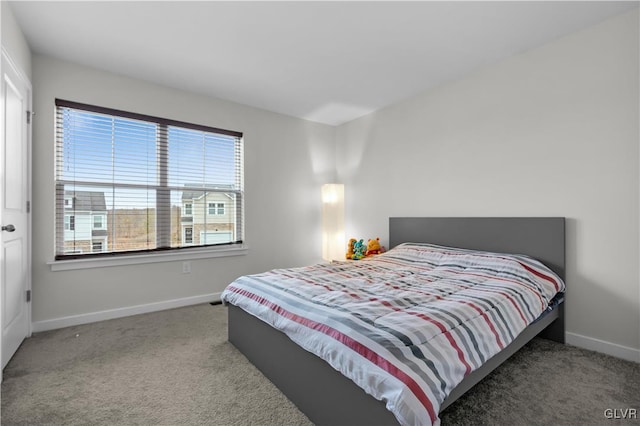 bedroom with carpet floors