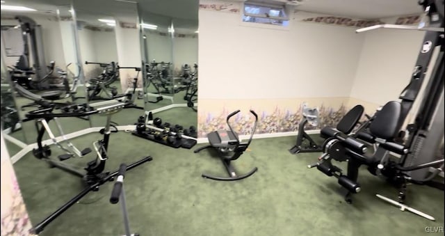 view of workout area