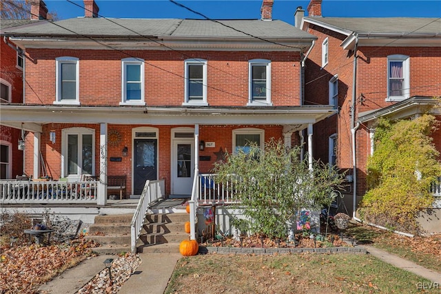 view of front of home with a porch