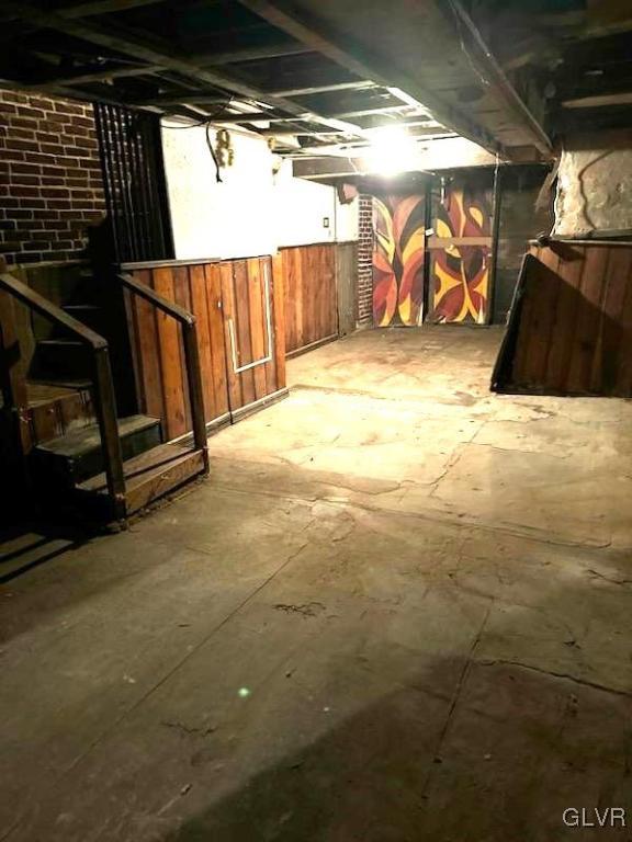 view of basement