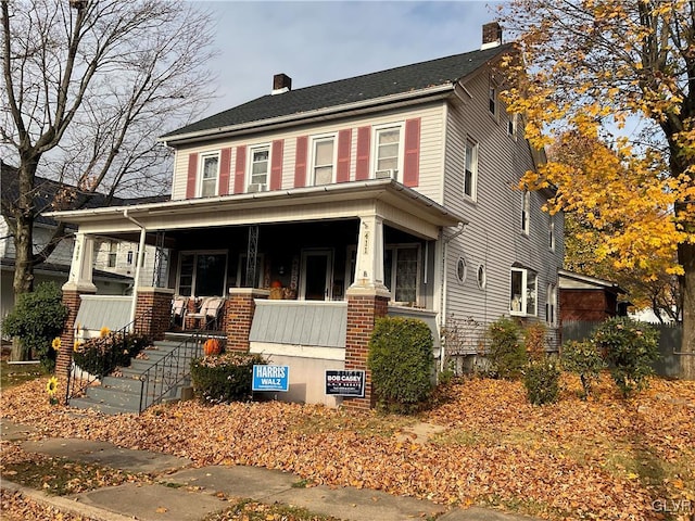 view of front facade with a porch