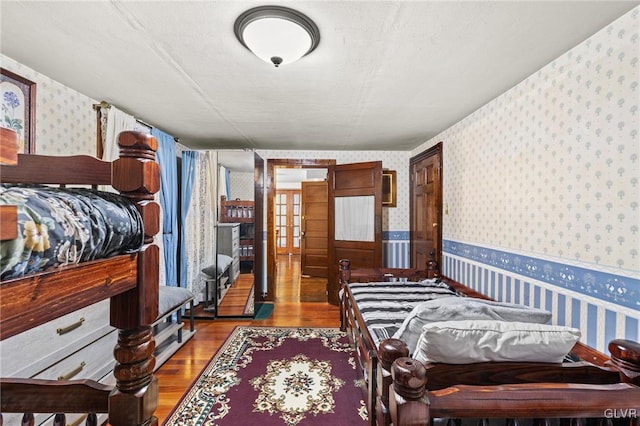 bedroom featuring light hardwood / wood-style floors