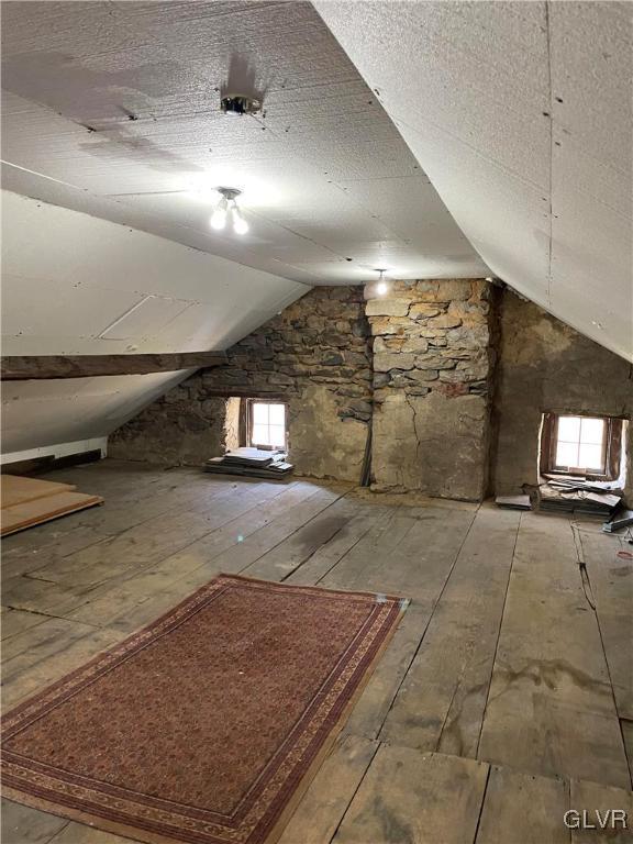 view of attic