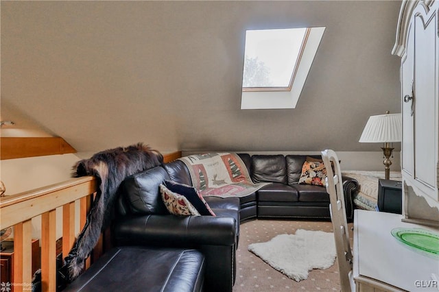 3479 Mango Dr, Lehigh Township, PA 18038 - living area featuring a skylight and carpet floors