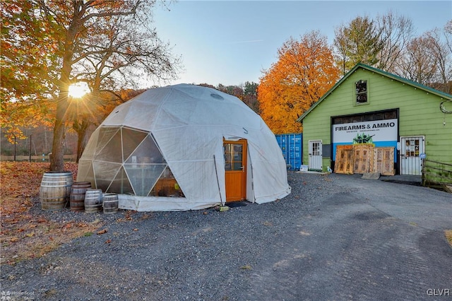 view of outbuilding