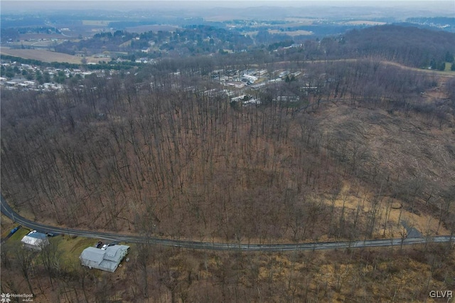 aerial view featuring a rural view