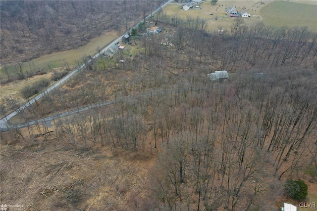 bird's eye view featuring a rural view