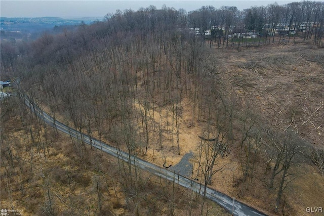 bird's eye view featuring a rural view