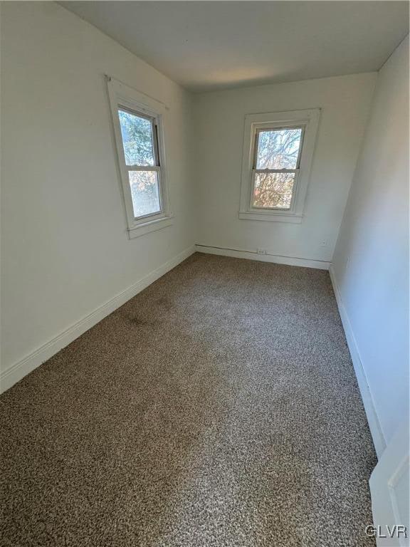 view of carpeted empty room