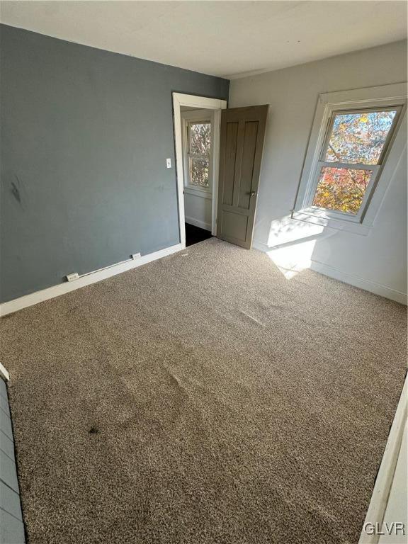 view of carpeted empty room