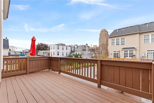 view of wooden terrace