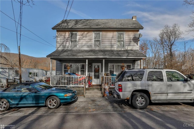 view of front of house with a porch