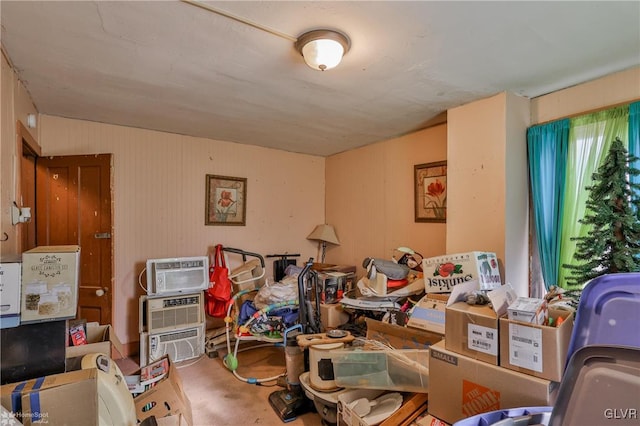 miscellaneous room featuring an AC wall unit