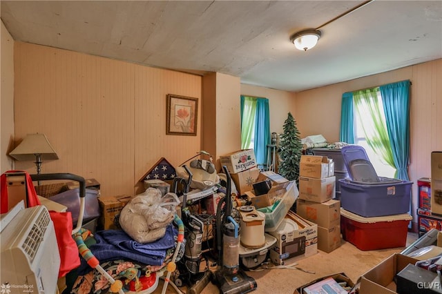 miscellaneous room featuring carpet floors